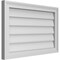 Ekena Millwork Vertical Surface Mount PVC Gable Vnt: Non-Functional, w/2"W x 1-1/2"H, Brickmould Frame, 28"W x 18"H GVPVE28X1802SN - alternate 2